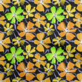 thumbnail image 1 of oneOone Velvet Orange Fabric Floral Craft Projects Decor Fabric Printed By The Yard 58 Inch Wide, 1 of 4
