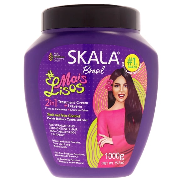 Straighter Crème Revitalisante de Traitement Capillaire 2-en-1 par Skala pour Femmes - Crème 35,2 oz