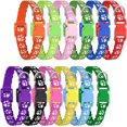 thumbnail image 1 of GHSDFBB 12 Pcs Puppy Collar, Puppy ID Collar Adjustable Identification Puppy Whelping Breakaway Safety Collars Reusable Washable for Breeders Little Dogs and Cats Neck-8~12 Inches, 1 of 7