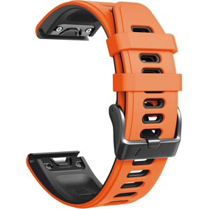 Tianle Compatible avec Fenix 6S Pro watchbans pour Fenix 6S/Fenix 7S/Fenix 5S/5S Plus/D2 Delta S Smartwatch (Orange-Balck)