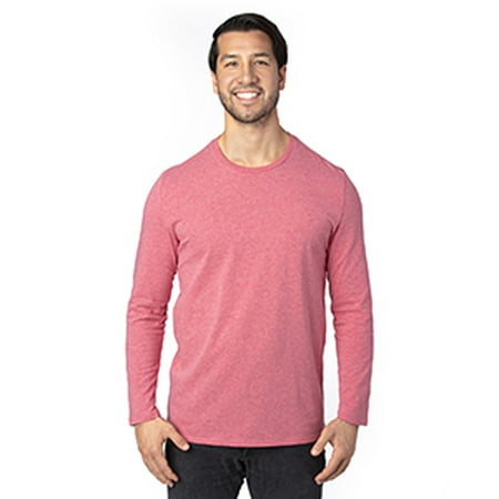 T-Shirt à Manches Longues pour Hommes - Rouge Chiné - m