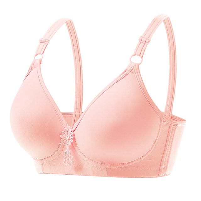 XZNGL Womans Embroidered Glossy Comfortable Breathable Bra Underwear No Rims