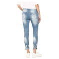 thumbnail image 4 of Cover Girl Taille Haute Mignonne Déchiré Patché Réparation Bleu Skinny Juniors, Déchiré à Part 9, 4 of 10