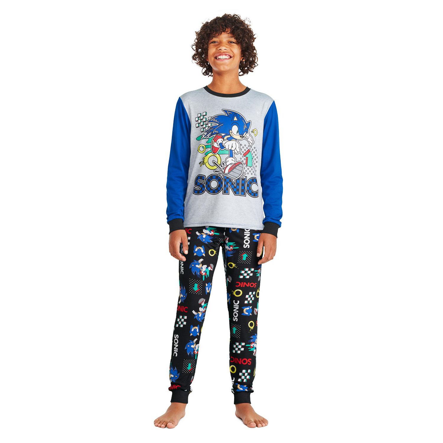 Sonic The Hedgehog Boys' Two Piece Pajama Set