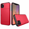 thumbnail image 1 of iPhone11 Pro Case Hybrid Rugged Hard Back Cover with ID Credit Card Slot Holder Wallet Case for Apple iPhone11 Pro - Red, 1 of 8