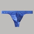 thumbnail image 2 of Solid Color Thong Underwear for Everyday Wear - Breathable Comfort Low Rise Soft Stretch Fabric Panties for Men, 2 of 4