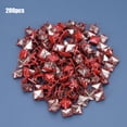 thumbnail image 4 of Square Rivets Rivet Stud Decorative Rivet Four Claw Rivets Leather Craft Accessories 200Pcs Square Rivets Metal Stylish DIY Shoes Bags Hats Decoration Accessories 9mm, 4 of 8