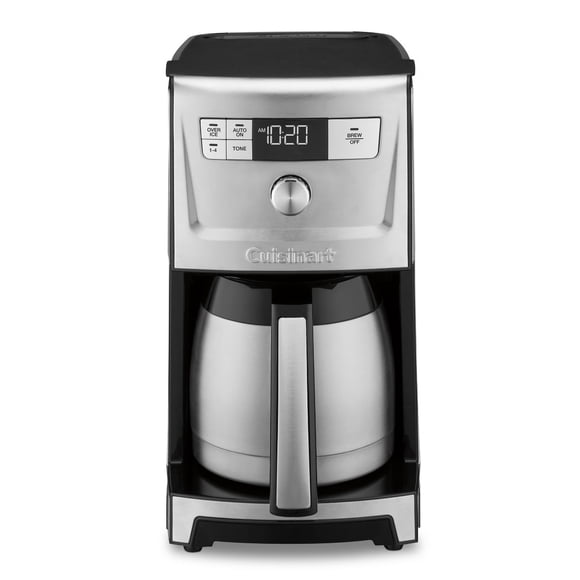 Cuisinart Machine à Café en Acier Inoxydable 12 Tasses, Noire DCC-1220BKSM