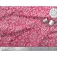 thumbnail image 2 of Soimoi Cotton Poplin Fabric Floral & Moroccan Damask Print Fabric by Yard 56 Inch Wide, 2 of 3