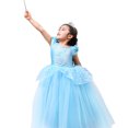 thumbnail image 4 of Robe Bleue Princess Costume Robe de Fête Déguisement, 4 of 4