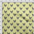 thumbnail image 4 of oneOone Cotton Flex Lime Fabric Rooster Cock Craft Projects Decor Fabric Printed By The Yard 40 Inch Wide, 4 of 4
