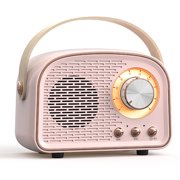 Retro Bluetooth Speaker, Wireless Vintage Speaker, Outdoors Wireless Portable Bluetooth Speaker Supports TWS Pairing/U-Disk/TF Card/AUX for Home, Travel, and Outdoor