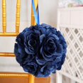 thumbnail image 2 of CHOK 2 Pack | 7” Mauve Flower Ball Silk Rose Pomander Kissing Ball, 2 of 11