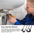 thumbnail image 3 of SHAGUOZHOU Basin Set 7 Sizes Universal Under Plumbers Multifunctional Steel Faucet Four Hexagon For Kitchen Bathroom Paint Filter Needle Air Tool Coil Air Hose, 3 of 7