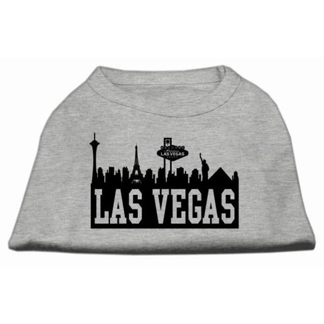 Las Vegas Skyline Chemise Sérigraphiée Gris XS (8)