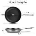 thumbnail image 2 of Koch Systeme CS 12 Inch Tri-Ply Stainless Steel etched Frying Pan, 2 of 9