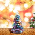 thumbnail image 4 of Arbre de Noël en Résine Décoration Mini Maison Ornements de Table de Noël, 4 of 6