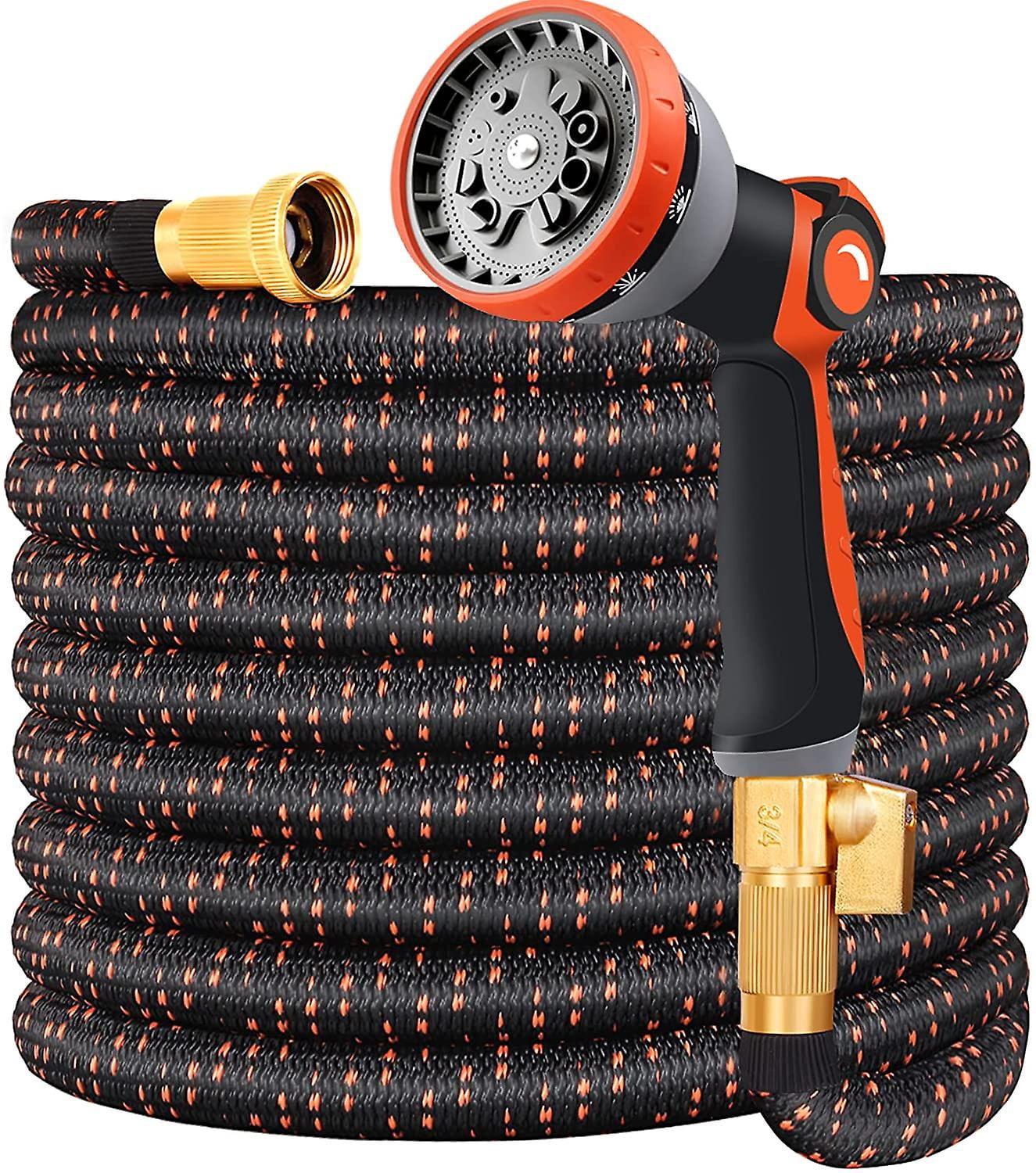 TUEUI01 Upgraded Expandable 50 Ft Garden Hose with 10-Way Nozzle