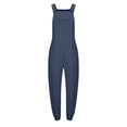 thumbnail image 3 of LSLJS Women's Loose Solid Jumpsuits Sleeveless Spaghetti Strap Loose Adjustable Jumpsuits, 3 of 4