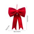thumbnail image 3 of Amzcrzy Velvet Bow Christmas Decorations Extra Large Flannel Christmas Bow 24.8 Inches Wide Red Ribbon Decoration for Christmas Tree Top Ornaments Wreath Decorations and Gift Wrapping, 3 of 6