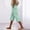 01 Mint Green, variant on Weiqiqre Capri Pants for Women Cotton Linen Drawstring Elastic Waist Loose Wide Leg Cropped Pants with Pockets