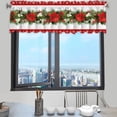 thumbnail image 4 of Yhmxh Essential For Christmas 137x45cm/53.9x17.7inches The Exquisite Christmas Style Window Drapery Festive Decorations Making The Window Wear The Coat Of Christmas Polyester Curtain, 4 of 6