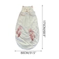 thumbnail image 3 of Adult Sleeping Bag With Cat Design Envelope Style 100% Polyester Fabric For Camping And Home Use, 3 of 7