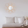 thumbnail image 4 of Miangastore 1Pack Woven Wall Hanging Mirror Rattan Round Mirror Home Decor Khaki 50x6.7in, 4 of 8