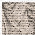 thumbnail image 4 of Soimoi White Cotton Duck Fabric Notes Musical Instrument Print Fabric by the Yard 56 Inch Wide, 4 of 5