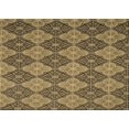thumbnail image 1 of Ahgly Company Tapis d'Intérieur Rectangulaire de Style Transitionnel Lavable à la Machine, Tiges d'Or, 5 Pieds x 7 Pieds, 1 of 7