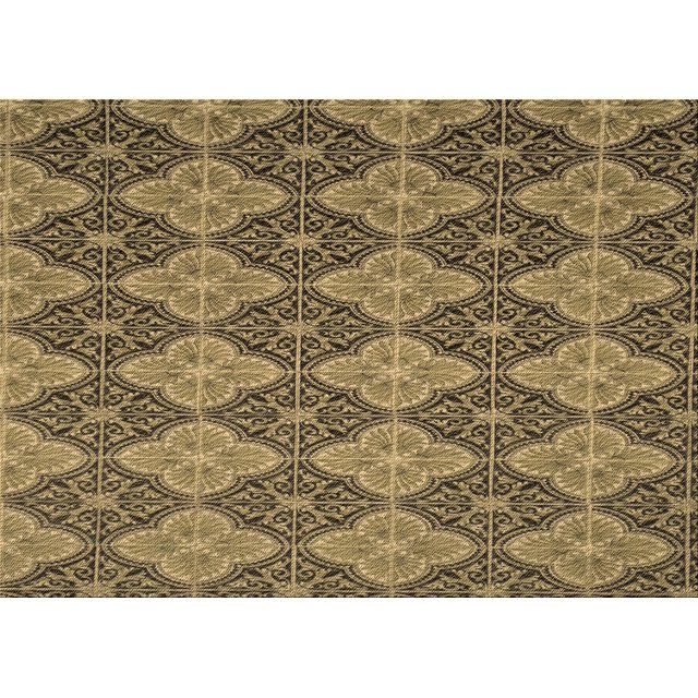 Ahgly Company Tapis d'Intérieur Rectangulaire de Style Transitionnel Lavable à la Machine, Tiges d'Or, 5 Pieds x 7 Pieds