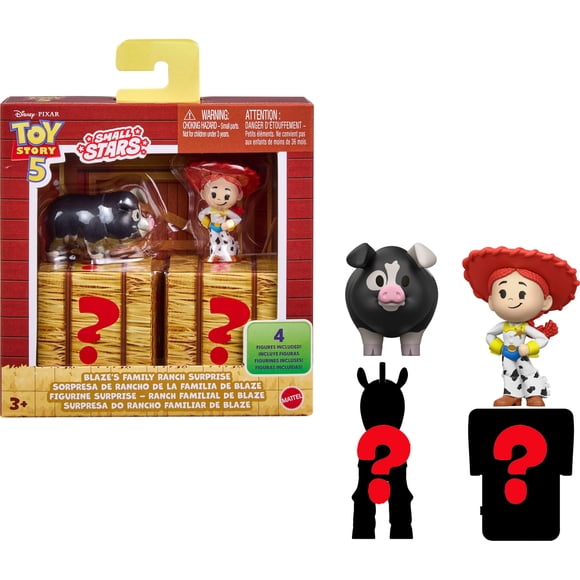 Disney and Pixar Toy Story 5 Small Stars Blaze’s Family Ranch Surprise Stylized Mini Figures 4 Pack