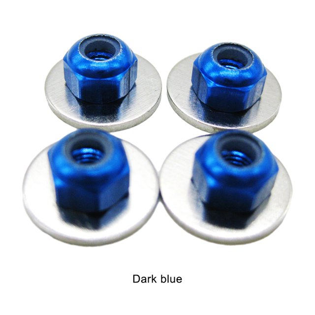 VONKY Durable And Reliable M3 Tire Nut RC Car Enthusiasts Easy To Install More Durable Sturdy And Durable dark blue 1Set