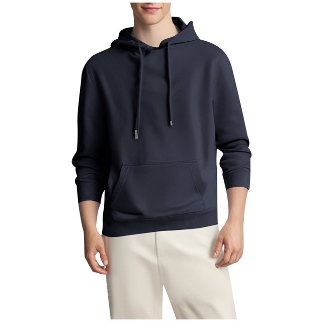 Mens Camo Hoodie Long Sleeve Drawstring Fleece Lined Solid Color Pullover Sweatshirts