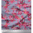 thumbnail image 1 of Soimoi Polyester Crepe Fabric Wildflower Floral Printed Fabric 1 Yard 42 Inch Wide, 1 of 3
