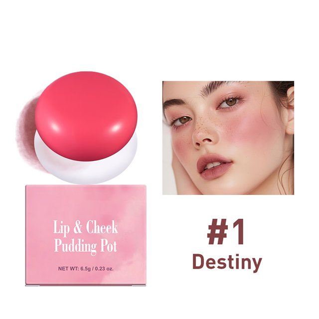 Fard à Joues Beauté Lèvres et Joues Pot Flou Argile à Lèvres Quatre Couleurs pour Rouge à Lèvres et Même Flou Pot Lèvres 8 Couleurs Pot, Fard à Joues pour Femmes