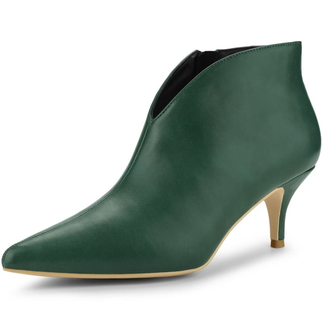 Unique Bargains Bottines à Talons Aiguilles Découpées pour Femmes