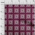 thumbnail image 2 of oneOone Cotton Silk Dark Magenta Fabric Block Craft Projects Decor Fabric Printed By The Yard 42 Inch Wide, 2 of 5