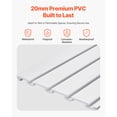 thumbnail image 3 of KFFKFF Slat Wall Paneling, 4 x 4 ft, PVC Garage Slatwall with Modular Design, White Slat Wall Easy-to-Install Adjustable Slatwall Panel with Coupling Structure & DIY Cutting, 3 of 9