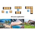 thumbnail image 4 of Kullavik 6 Pieces Patio Furniture Sets All Weather Outdoor Sectional Sofa Manual Weaving Wicker Rattan Patio Conversation Set with Cushion and Glass Table (Blue), 4 of 7