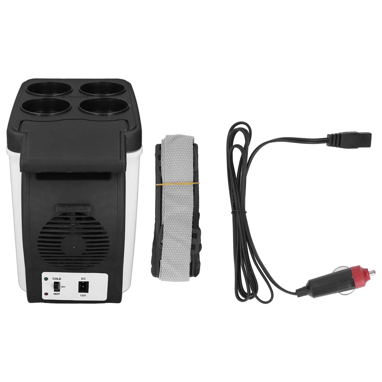 12V Car Refrigerator 37W Hot Cold Dual Purpose Fridge 6L Low Noise Portable Medicine Box Cosmetic Refrigerator for Food