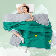 PRETXORVE Cool Feeling Silk Fiber Summer Comforter Summer Cooler Comforter Conditioner Comforter Solid Color