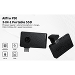 P30 3-in-1 Charging & Recording External SSD 2000MB/s Ultra Speed Portable Solid State Drive, Real-Time Storage for PC/Mac/Android/Camera (Compatible with USB-C/USB 3.0)