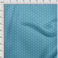 thumbnail image 4 of oneOone Rayon Turquoise Blue Fabric Retro Minimal Iron Sewing Material Print Fabric By The Yard 56 Inch Wide, 4 of 5