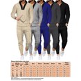 thumbnail image 2 of Innerwin Base Layer Suit Elastic Waist Men Tracksuit Sports Stretchy Active Compression Shirt And Pant Set Grey XL, 2 of 2