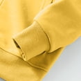 thumbnail image 4 of Milgrthf Unisexe Garçons Filles Chandails d'Automne Sport Décontracté Manches Longues Fermeture Éclair Complète Mignon Col Ras du Cou Basique Couleur Unie Chandails à Capuchon Chandail avec Poche Jaune 7-8 Ans, 4 of 5