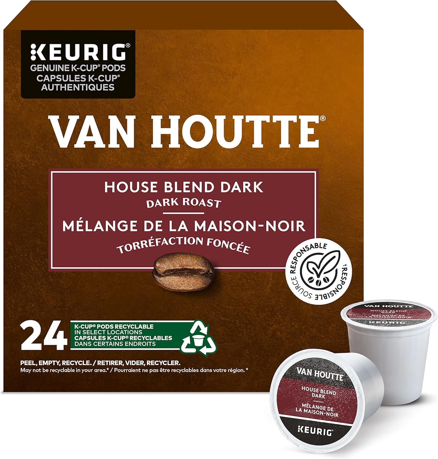 Van Houtte House Blend Dark Keurig K-Cup Pods 96 count