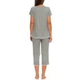 thumbnail image 2 of MINTLIMIT Ensembles de Pyjama Unis pour Femmes, Hauts à Manches Courtes et Pantalons Capri, 2 of 2