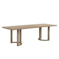 thumbnail image 2 of 95 Inch Solid Wood Dining Table, Large Farmhouse Conference Table, rustic wood table for Dining Room, Kitchen, Office, 2 of 8