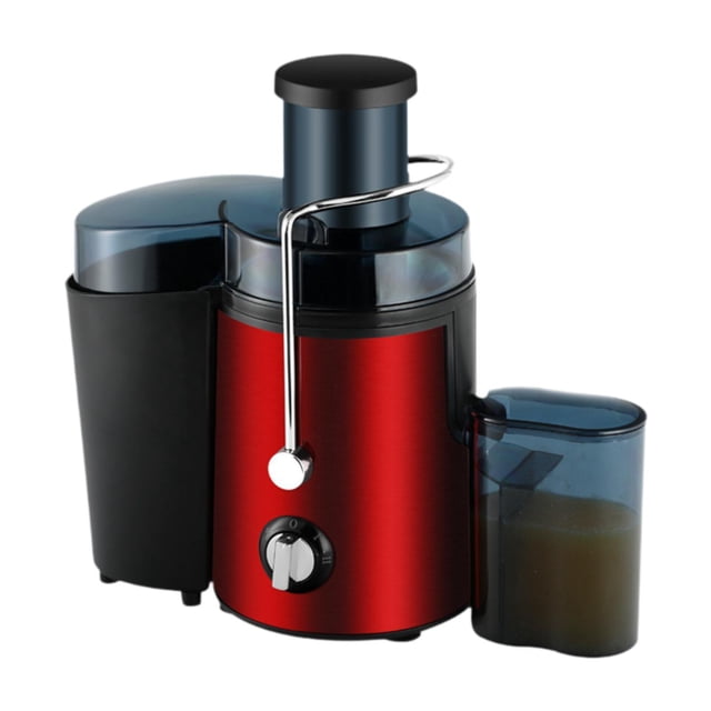 Lipstore Juicer Machine Centrifugal Juice Extractor Maker Wide Mouth Efficient Fruit Vegetable Juicer Small Appliance for Kitchen Home Red